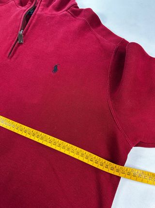 Polo Ralph Lauren Jersey Quarter Zip Rojo Talla XL