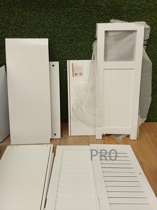 VASAGLE Armario del baño BBC40WT