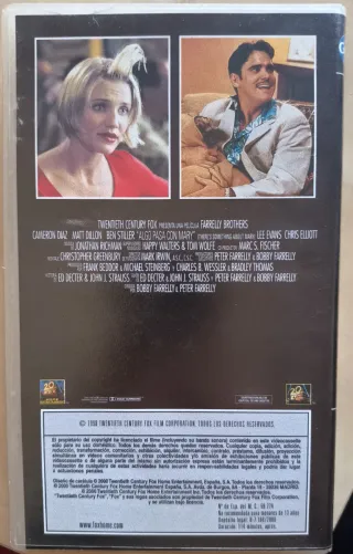 VHS Algo Pasa con Mary (Comedia Romántica)