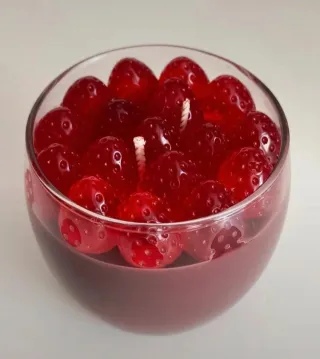 Candela Torta Cioccolato e Fragole Artigianale