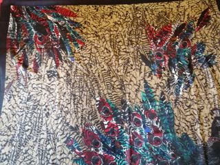 Pañuelo estampado pavo real