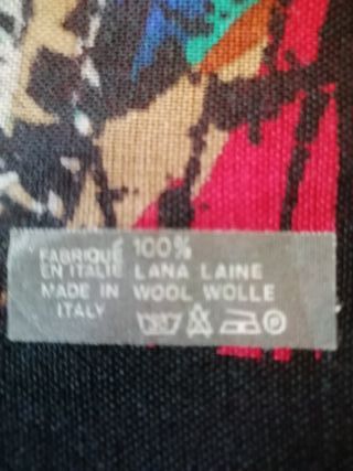 Pañuelo estampado pavo real