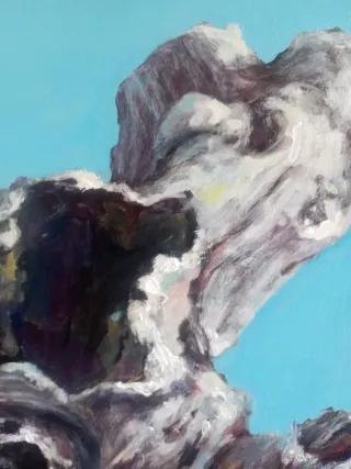 Cuadro Tronco Encina Óleo sobre Tabla