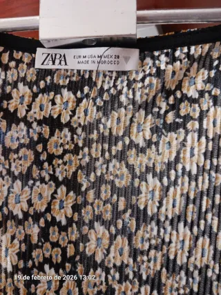 Mono Zara estampado floral talla M