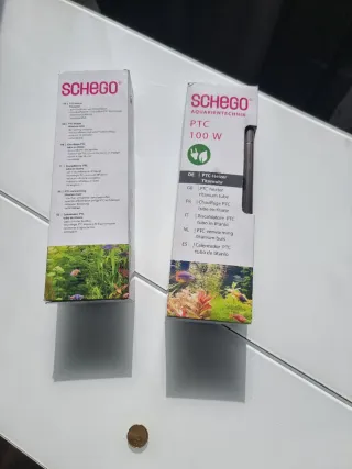 Calentador Acuario SCHEGO PTC 100W Titanio