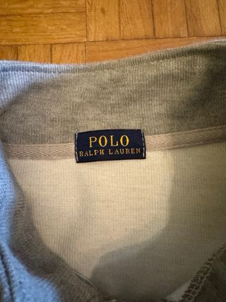 Sudadera Polo Ralph Lauren gris media cremallera