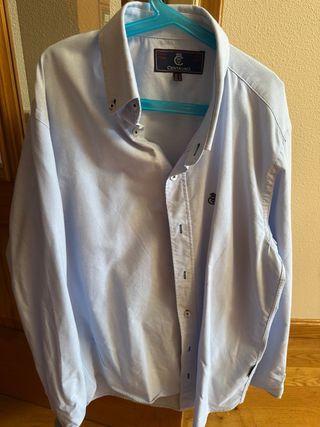 Camisa Oxford Azul Centauro