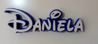 Nombre 3D Personalizado Disney