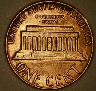 MONEDA 1 CENTAVO LINCOLN.1983D.ERROR DOBLE .