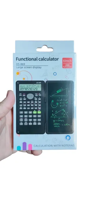 Calculadora Científica DS-869 con Bloc de Notas