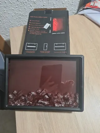 Lámpara efecto llama LED. Sirve decoración