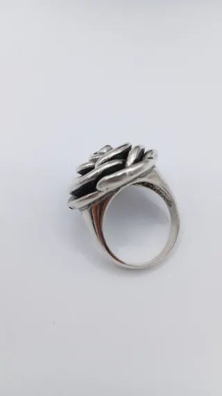 Anillo Plata Diseño Flor
