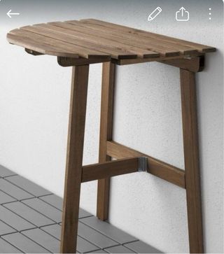 Mesa plegable de madera