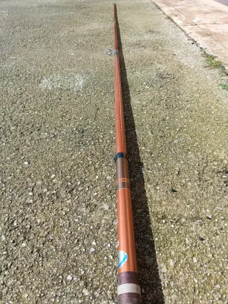 Caña de pescar con carrete