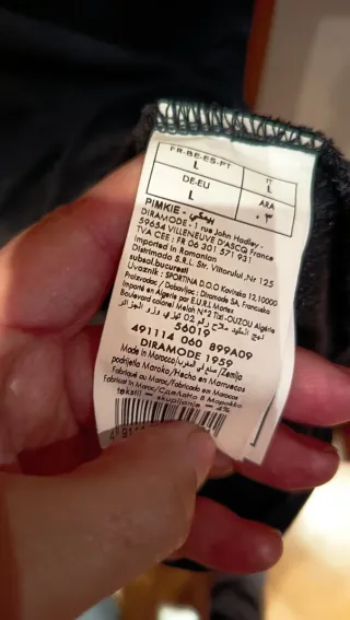 Top péplum negro Pimkie