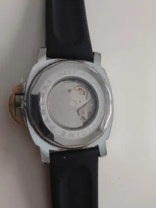 Reloj Panerai Negro y Plateado