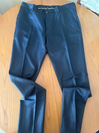 Pantalón de traje Zara azul marino