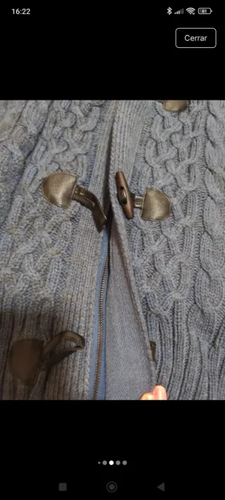 Jersey Azul Talla XL con Cierre de Tacha