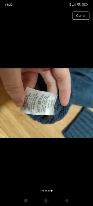 Jersey Azul Talla XL con Cierre de Tacha