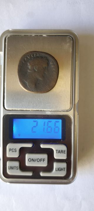 Moneda Romana Bronce Sestercio Antonino Pio