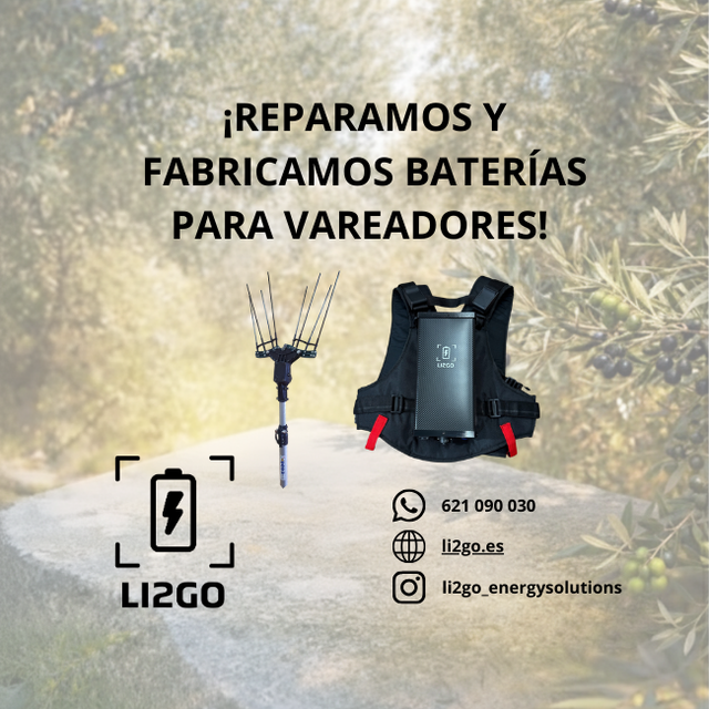 Reparación y fabricación baterías para vareadores