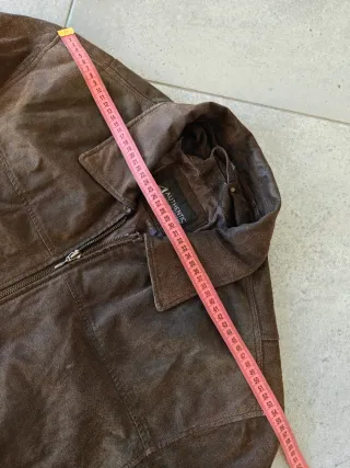 Chaqueta Bomber Piel Marrón Talla L