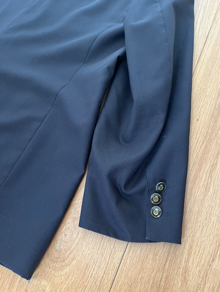 Americana Talla Grande Hombre Azul Marino