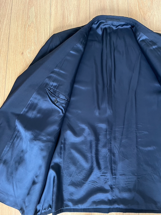 Americana Talla Grande Hombre Azul Marino