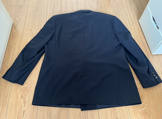 Americana Talla Grande Hombre Azul Marino