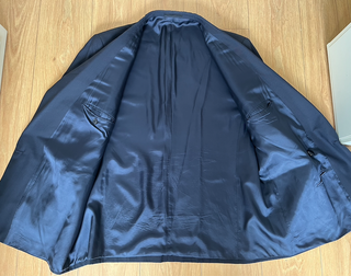 Americana Talla Grande Hombre Azul Marino