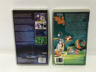 2 Cintas VHS Disney: Fantasía 2000 y Tod y Toby