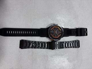 Reloj Inteligente Negro y Naranja