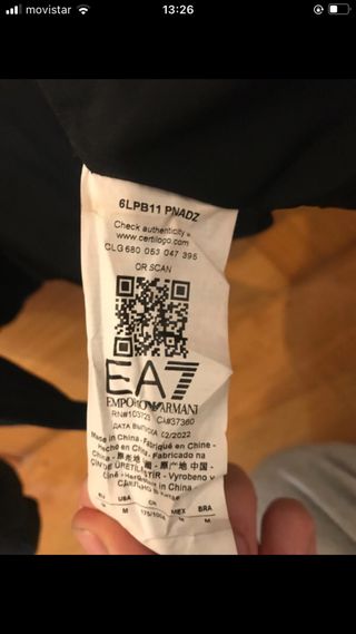 Abrigo Emporio Armani Negro