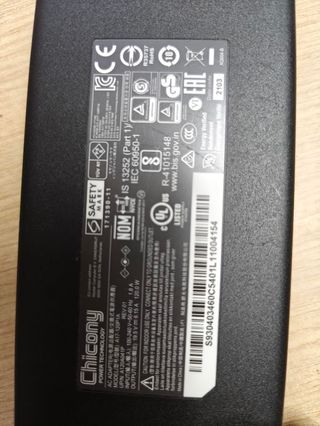 Cargador Original Chicony 120W 19.5V 6.5A