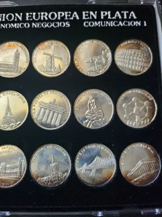 Colección Monedas Plata La Unión Europea