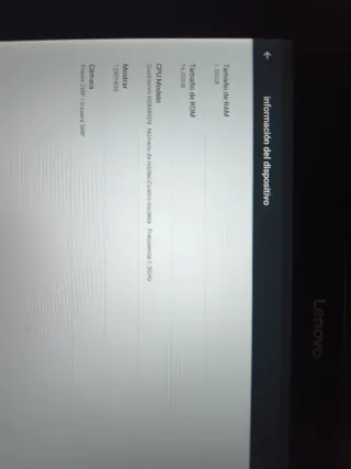 Tablet Lenovo Azul y negra