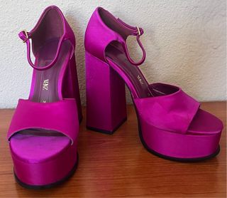 Plataformas Zara Fucsia
