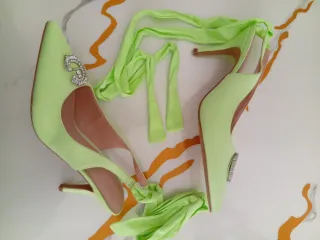 Gaelle Paris n.40 verdi con strass Nuove originali