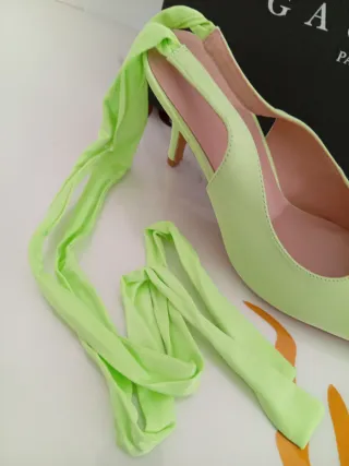 Gaelle Paris n.40 verdi con strass Nuove originali