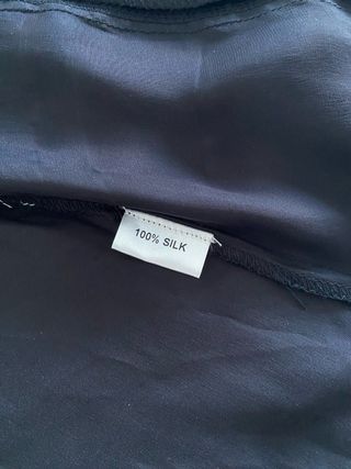 Blusa vintage negro con estampado | Little Buddha