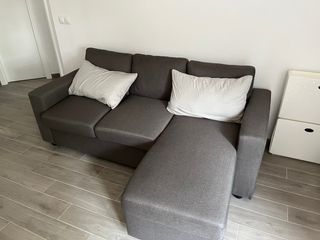 Sofá modular gris 3 plazas