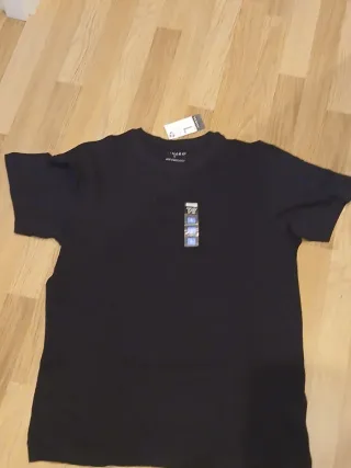 Camiseta Negra Manga Corta Primark talla L y XL