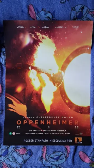 Poster Oppenheimer Christopher Nolan IMAX x2
