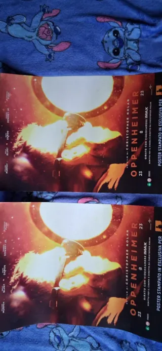 Poster Oppenheimer Christopher Nolan IMAX x2