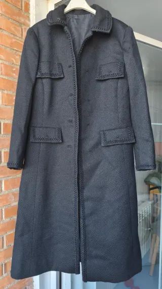 Abrigo vintage de lana largo