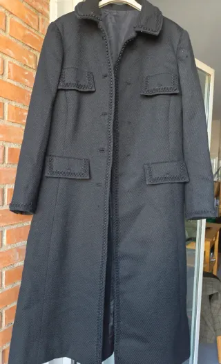 Abrigo vintage de lana largo