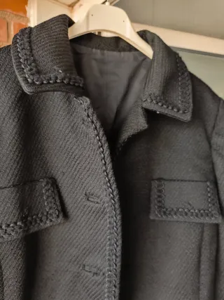 Abrigo vintage de lana largo