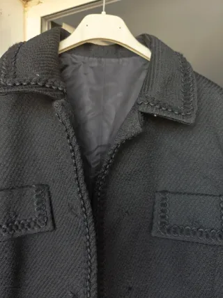 Abrigo vintage de lana largo