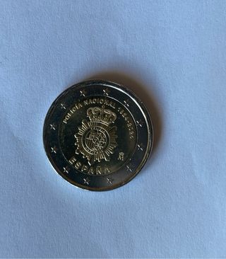 Moneda 2€ Conmemorativa España Policía Nacional