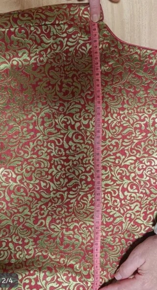 Chaleco Fallero Hombre Talla 42 Rojo y Dorado